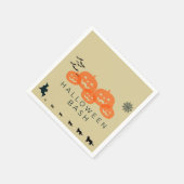 不気味なハロウィーンのバッシュに参加しよう！」 スタンダードカクテルナプキン (角)