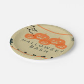 不気味なハロウィーンのバッシュに参加しよう！」プレート ペーパープレート (アングル)