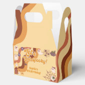 不気味なハロウィーンのレトロ子供の誕生日 フェイバーボックス (オープン)