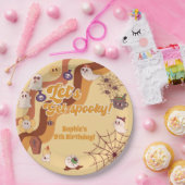 不気味なハロウィーンのレトロ子供の誕生日 ペーパープレート (パーティー)