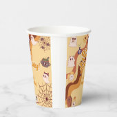 不気味なハロウィーンのレトロ子供の誕生日 紙コップ (右)