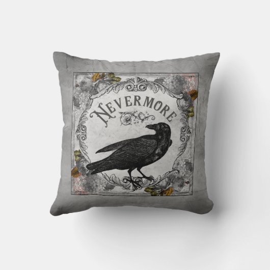 不気味なハロウィーンの占める文学的ホラー クッション (裏面)