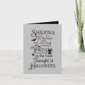 不気味なハロウィーンの夜の追加気持ち カード (正面)
