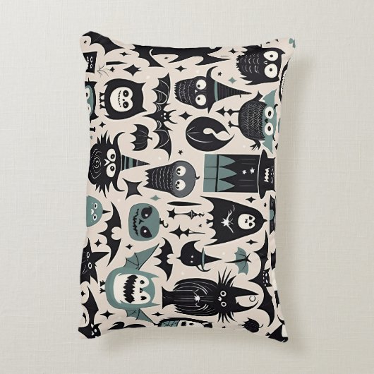 不気味なハロウィーンの夜 アクセントクッション (裏面(縦))