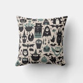 不気味なハロウィーンの夜 クッション (裏面)