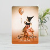 不気味なハロウィーンの挨拶の写真 カード (スタンド正面)