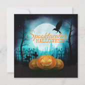 不気味なハロウィーンの衣装パーティー | 招待状 (正面)