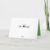 不気味なハロウィーンの誕生日カードを持つ カード (裏面)