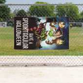 不気味なハロウィーンを持つ 横断幕 (インサイチュ)