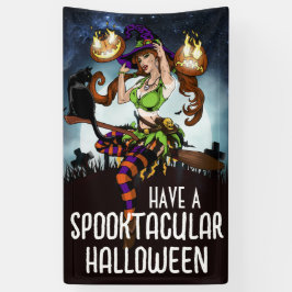 不気味なハロウィーンを持つ 横断幕