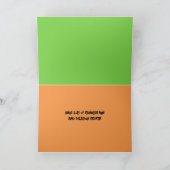 不気味なハロウィーンカードを持っている カード (内部)