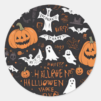 不気味なハロウィーンコスチューム ラウンドシール