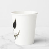 不気味なハロウィーンスケルトン顔パーティー 紙コップ (左)