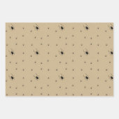 不気味なハロウィーンスパイダーラッピング紙 ラッピングペーパーシート (正面3)