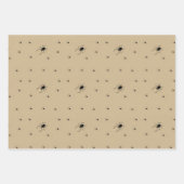 不気味なハロウィーンスパイダーラッピング紙 ラッピングペーパーシート (正面)