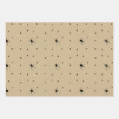 不気味なハロウィーンスパイダーラッピング紙 ラッピングペーパーシート (正面3)