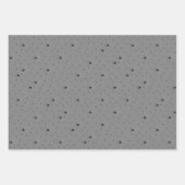 不気味なハロウィーンスパイダーラッピング紙。 ラッピングペーパーシート (正面3)