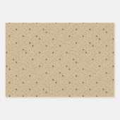 不気味なハロウィーンスパイダーラッピング紙。 ラッピングペーパーシート (正面)