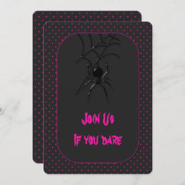 不気味なハロウィーンスパイダー 招待状