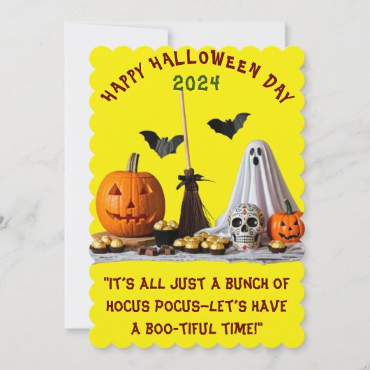 🎃不気味なハロウィーンバッシュに参加しよう！👻 招待状 (正面)