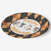 不気味なハロウィーンバッシュ ペーパープレート (アングル)