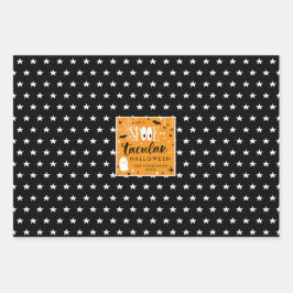 不気味なハロウィーンパターン ラッピングペーパーシート