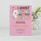 不気味なハロウィーンピンク 招待状 (スタンド正面)