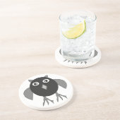 不気味なハロウィーンフクロウのコースター コースター (側面)