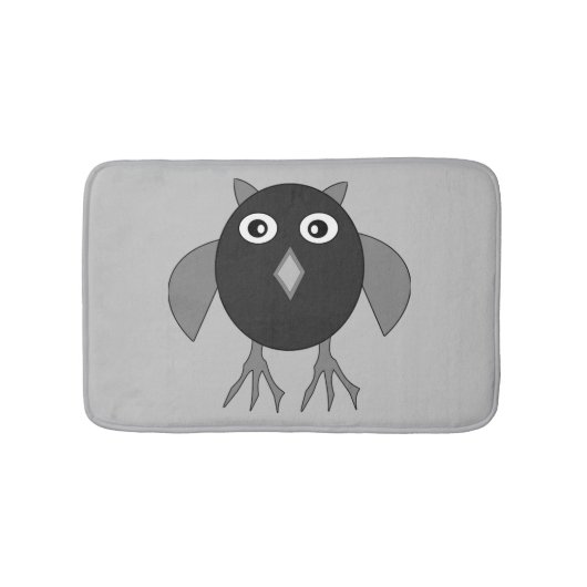 不気味なハロウィーンフクロウバスマット バスマット (正面)
