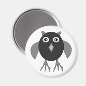 不気味なハロウィーンフクロウ磁石 マグネット (正面/裏面)