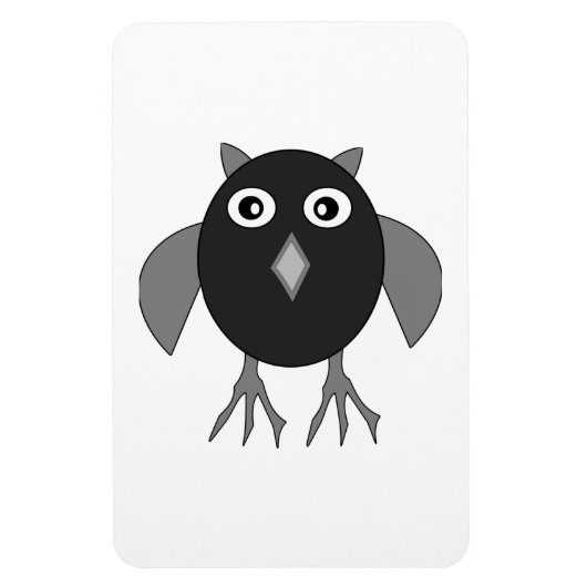 不気味なハロウィーンフクロウ磁石 マグネット (縦)