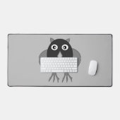 不気味なハロウィーンフクロウ デスクマット (キーボード&マウス)