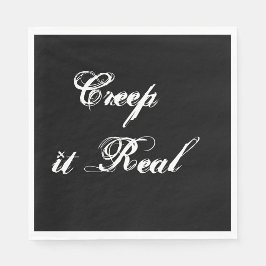 不気味なハロウィーンペーパーナプキン スタンダードランチョンナプキン (正面)