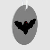 不気味なハロウィーンヴァンパイアこうもりアクリルオーナメント オーナメント (正面)