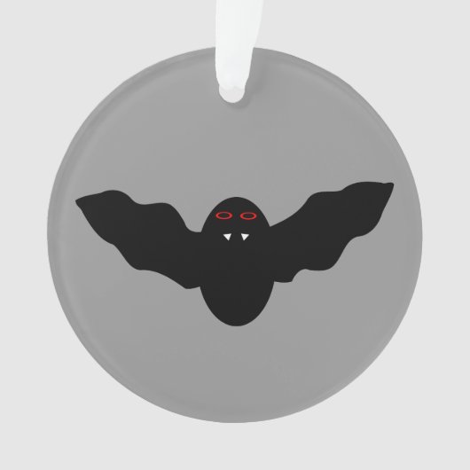 不気味なハロウィーンヴァンパイアこうもりアクリルオーナメント オーナメント (正面)