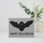 不気味なハロウィーンヴァンパイアこうもりカスタムハガキ ポストカード (スタンド正面)
