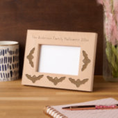 不気味なハロウィーンヴァンパイアこうもりカスタム レーザー彫刻フレーム (左)