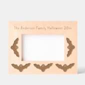 不気味なハロウィーンヴァンパイアこうもりカスタム レーザー彫刻フレーム (正面)