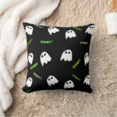 不気味なハロウィーン幽霊 クッション (ブランケット)
