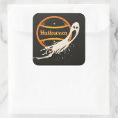 不気味なハロウィーン幽霊 スクエアシール (バッグ)