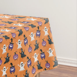 不気味なハロウィーン柄の テーブルクロス