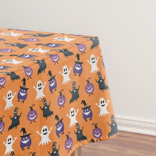 不気味なハロウィーン柄の テーブルクロス (インサイチュ)
