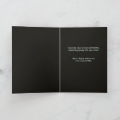 不気味なハロウィーン水曜日の人形超現実的ゴシック シーズンカード (内部)