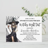 不気味なハロウィーン魔女の子夜アウト 招待状 (スタンド正面)