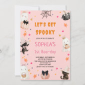 不気味なハロウィーン1stブー・デイ・誕生日を手に入れよう 招待状 (正面)