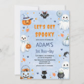 不気味なハロウィーン1stブー・デイ・誕生日を手に入れよう 招待状 (正面)
