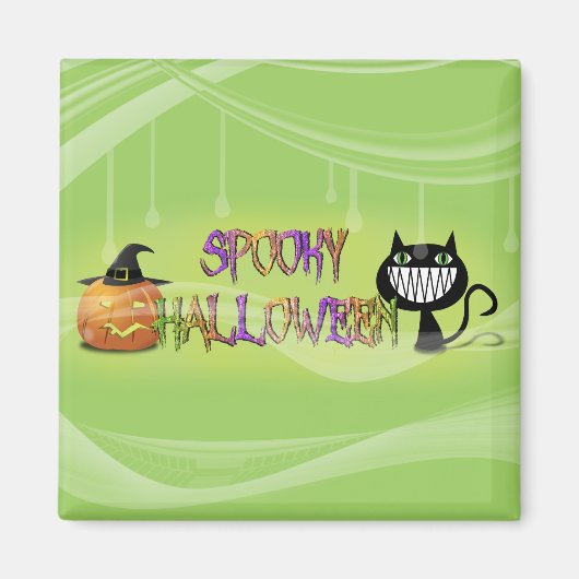 不気味なハロウィーン マグネット (正面)