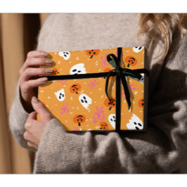 不気味なハロウィーン ラッピングペーパー