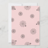 不気味なハローウィンパーティピンク 招待状 (裏面)