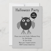 不気味なハローウィンパーティフクロウ磁気パーティー招待状 マグネット招待状 (正面)